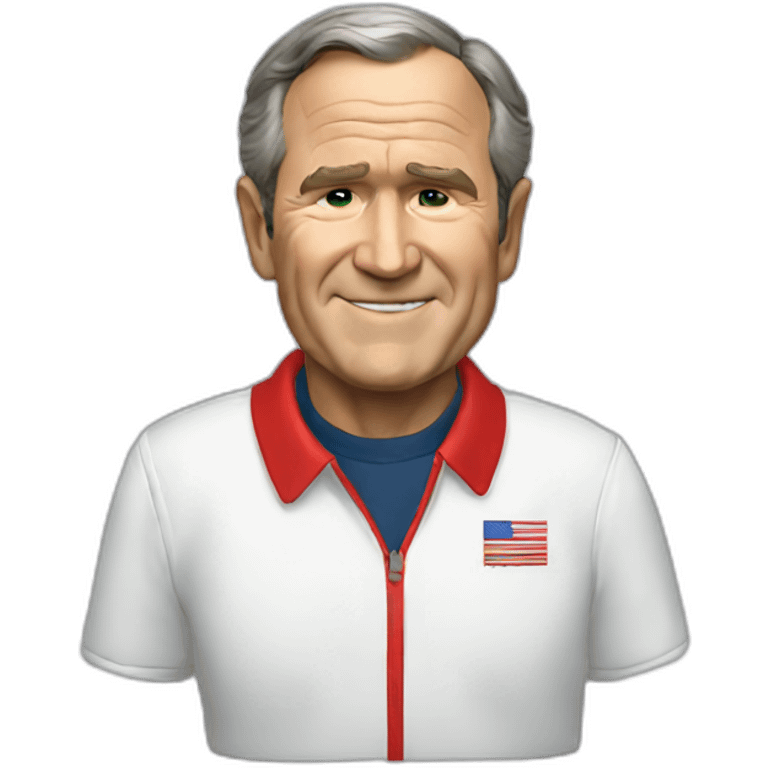 George Bush in Russia shirt emoji