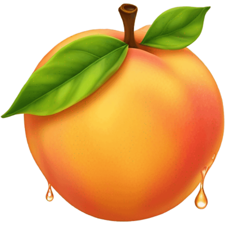 Soaking wet peach  emoji