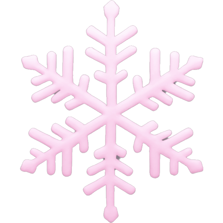 pastel pink snowflake  emoji