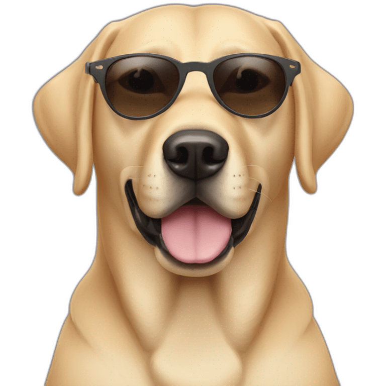 cool labrador sunglasses emoji