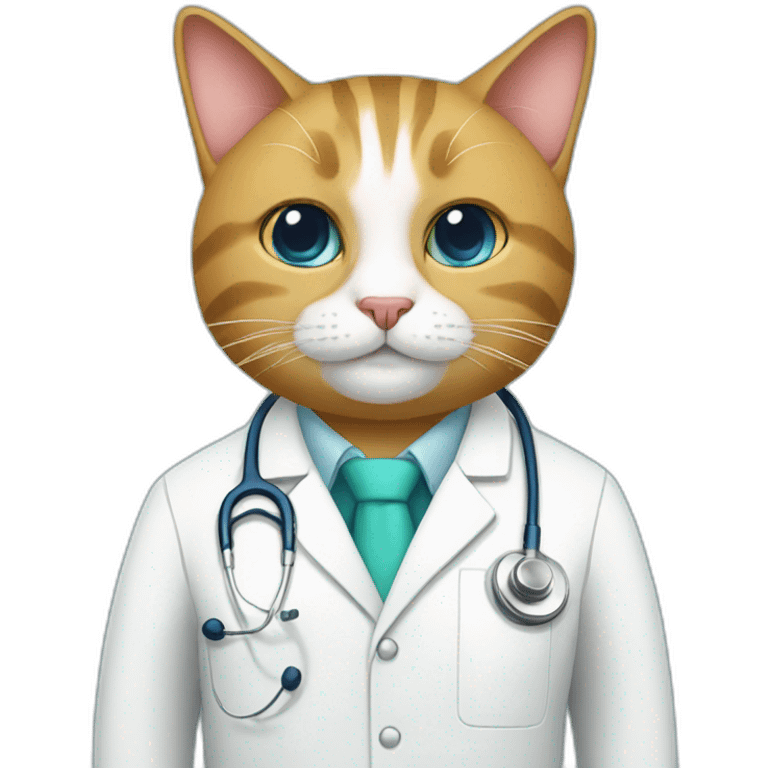 Doctor cat emoji