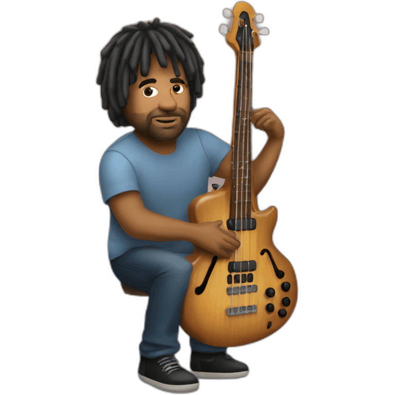 Victor Wooten playing bass  emoji