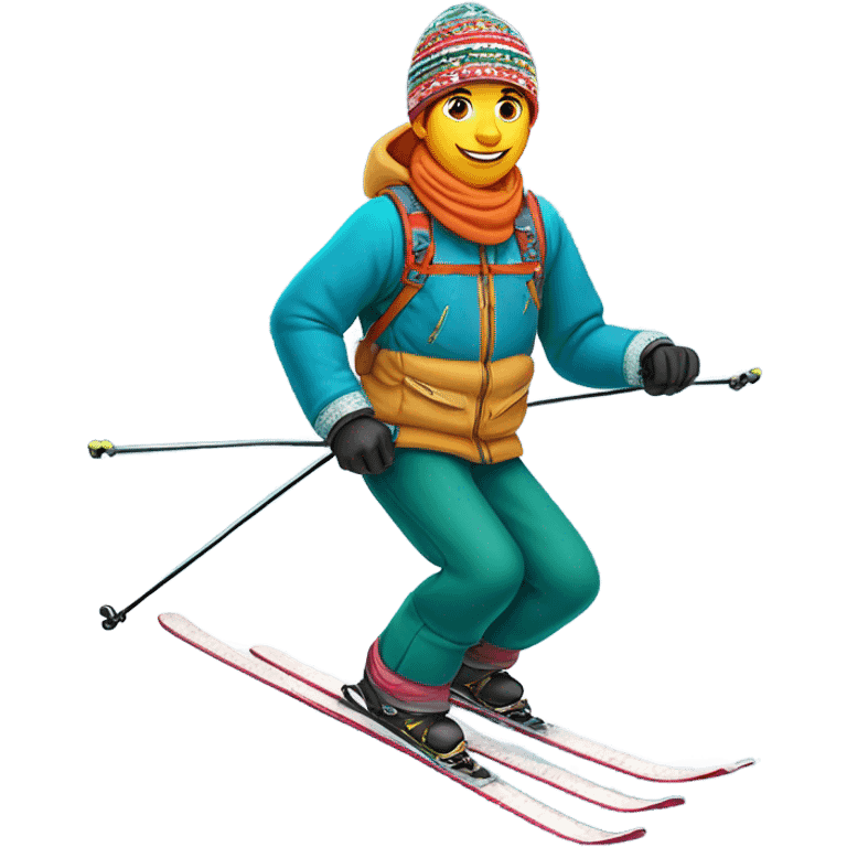 Pakistani skiing emoji