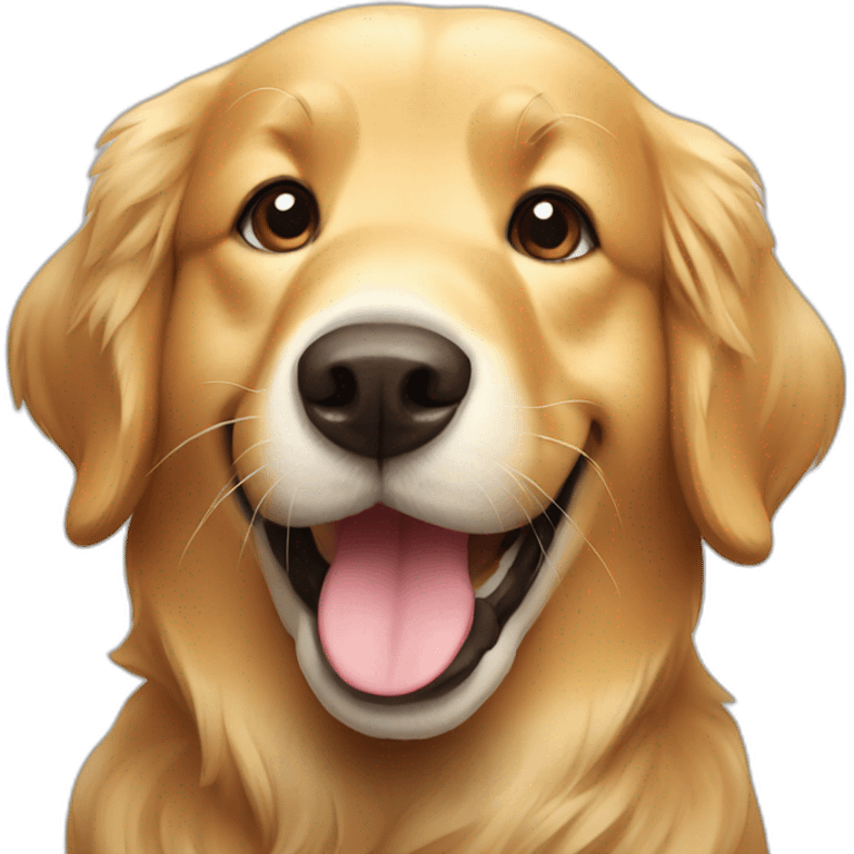 happy golden retriever emoji