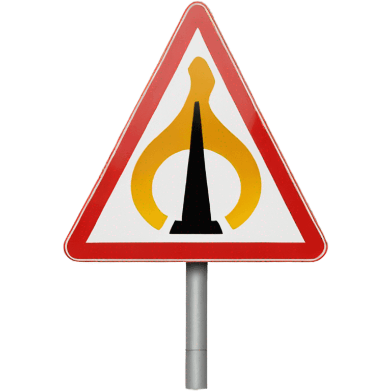 simple alert road sign emoji