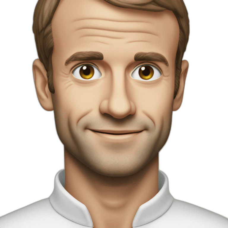 Emmanuel Macron à côté de Squeezie emoji