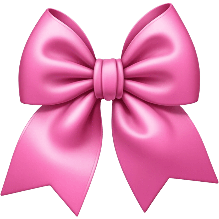 Coquette bow pink emoji