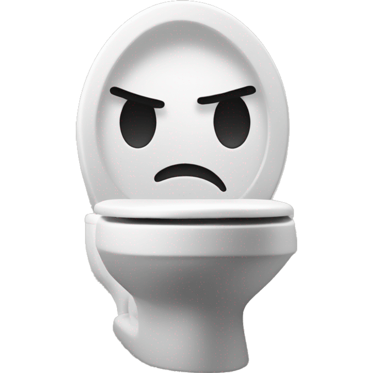 Head popping out of toilet emoji