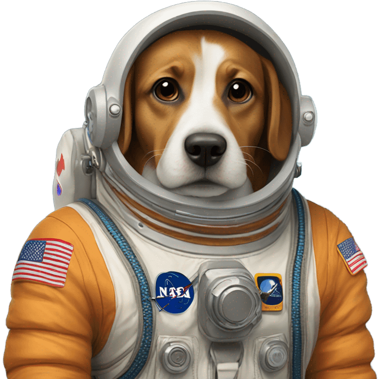 Astronaut weenier dog emoji