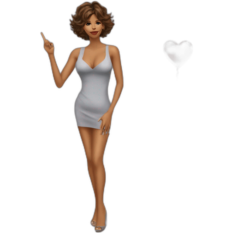 Halle berry seductive blowing kiss emoji