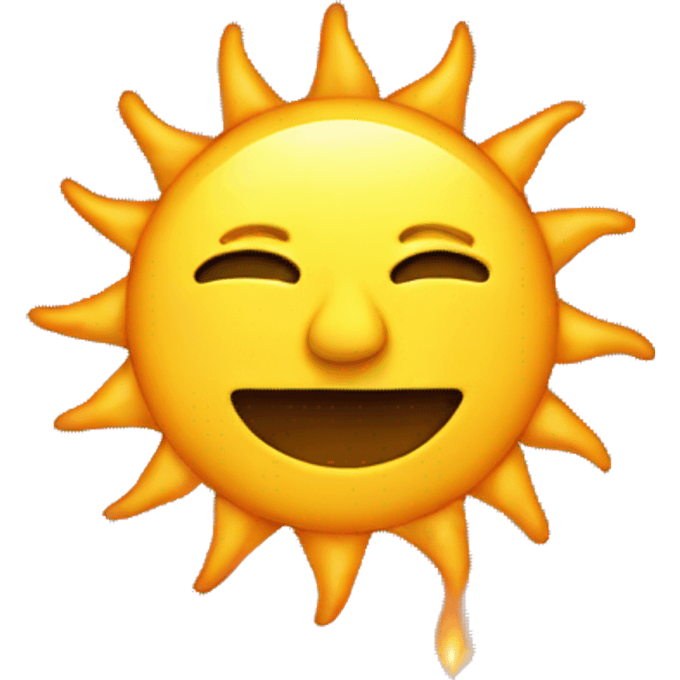 The sun smoking emoji