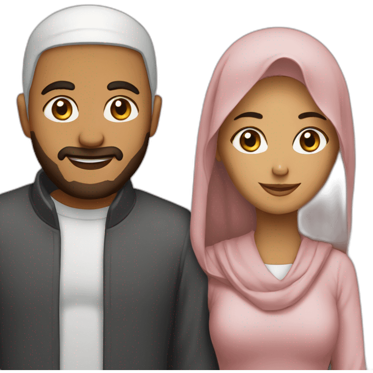 couple christian muslim emoji