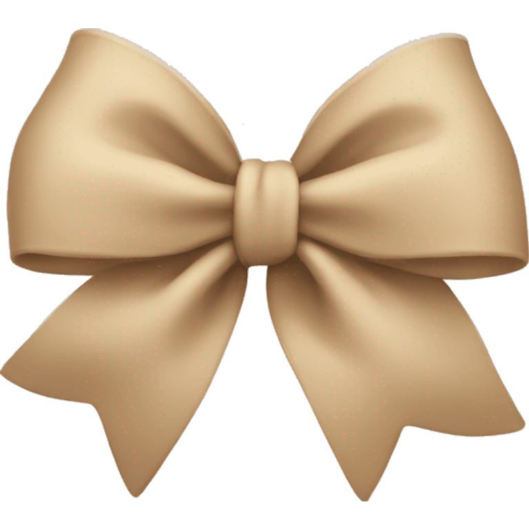 Beige bow emoji