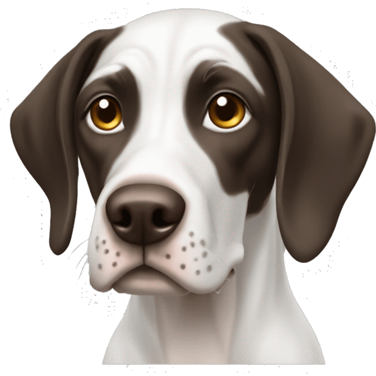 English pointer mixed with a lab dog breed emoji