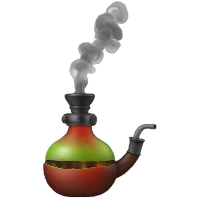 Shisha with smoke emoji