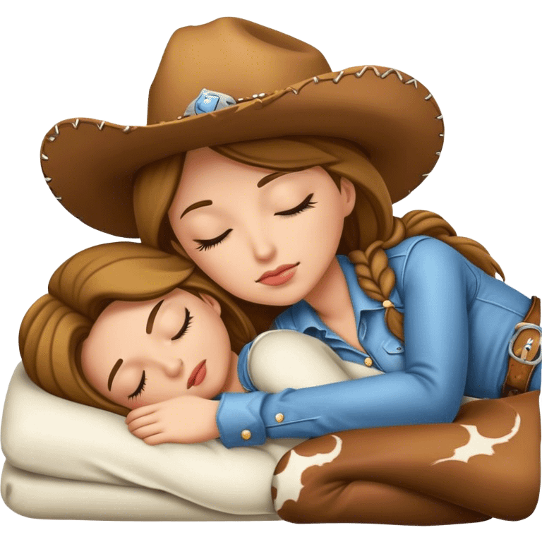 Cowgirl sleeping  emoji