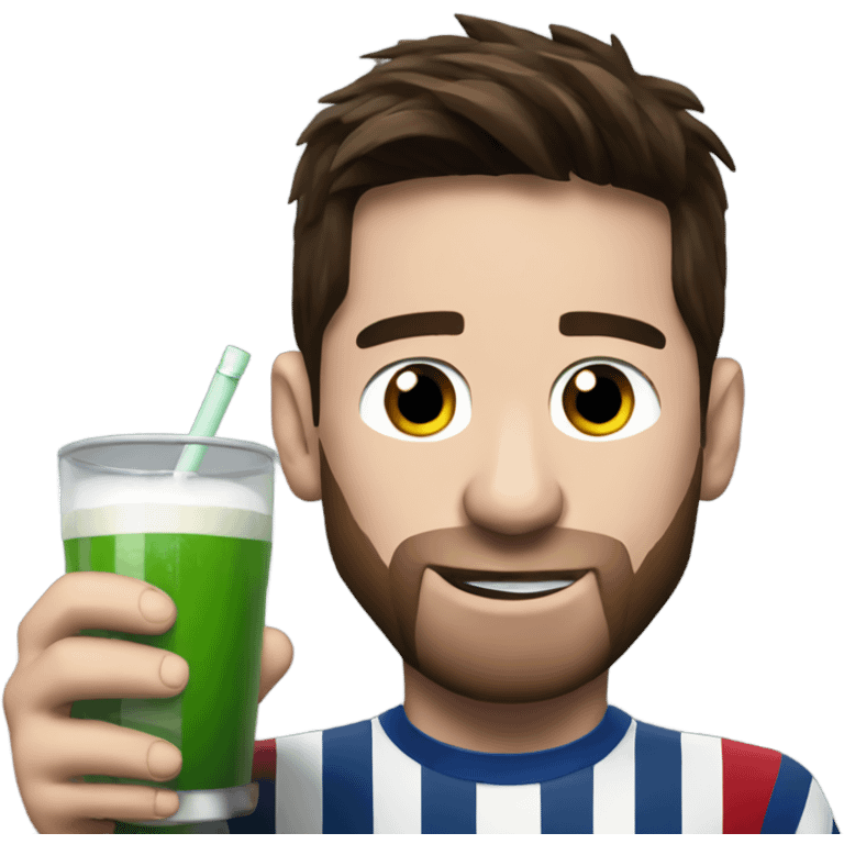 messi drinking mate emoji