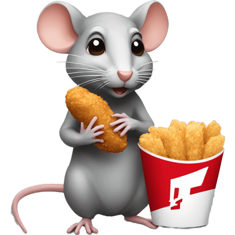 rat eating kfc emoji