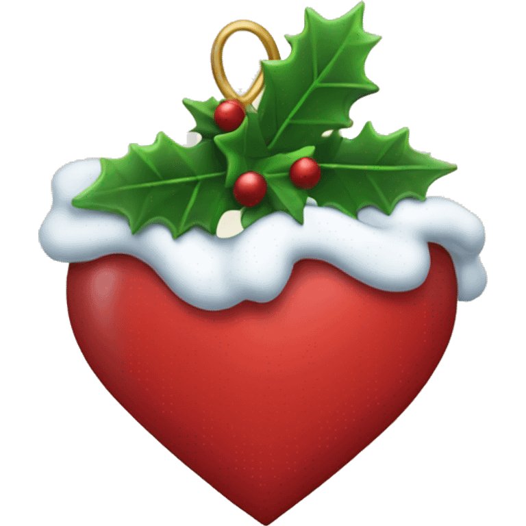 Christmas heart emoji