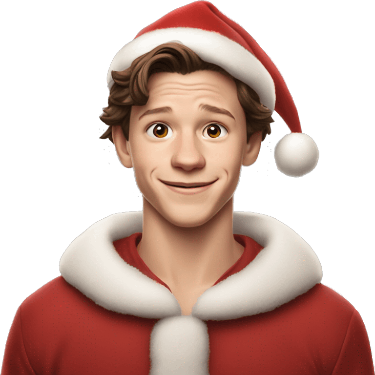 tom holland as santa claus emoji