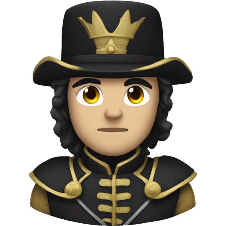 Chevalier noir emoji