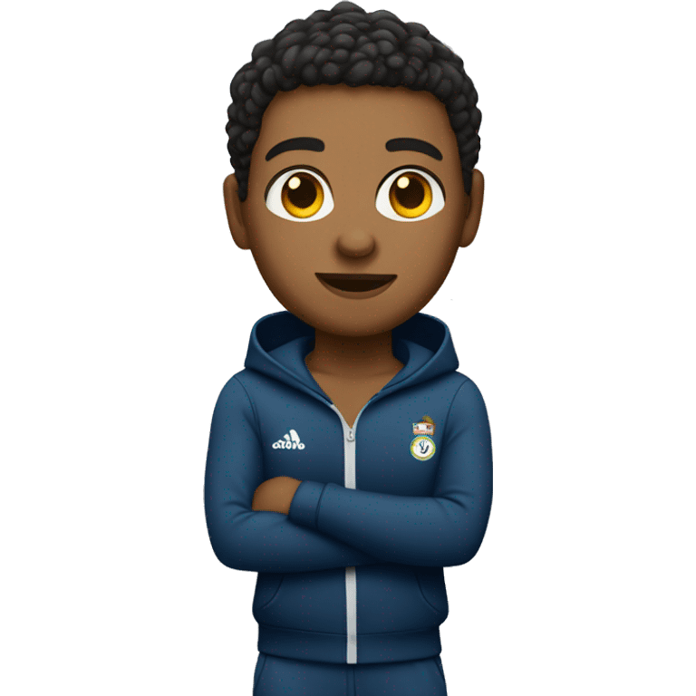 Young sports coach wearing a tracksuit  emoji