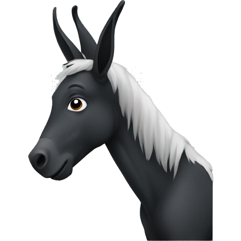 Black Donkey emoji