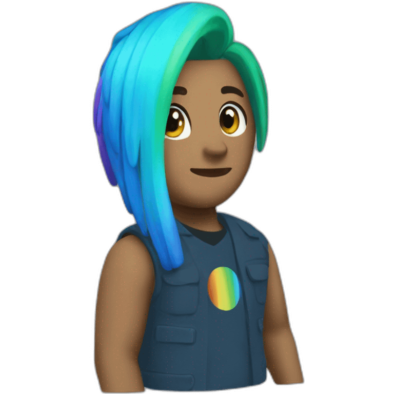 blue rainbow friends roblox emoji