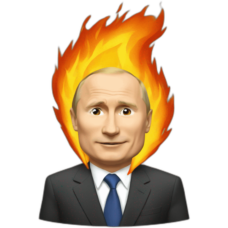 putin on fire emoji