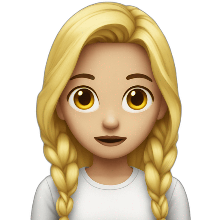 Girl scary emoji