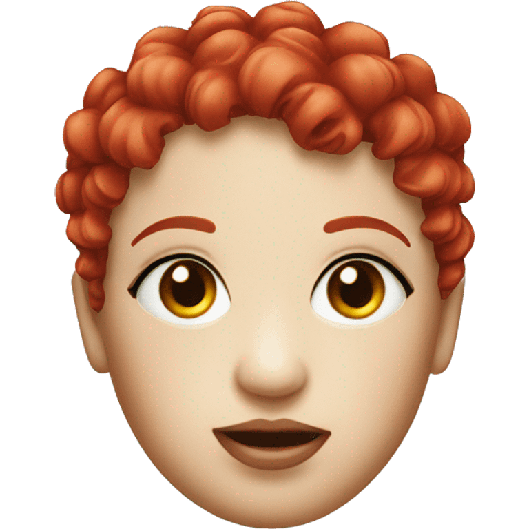 doll head pierced with red-headed pins emoji