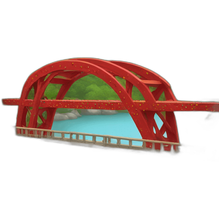 decorated red bridge  emoji