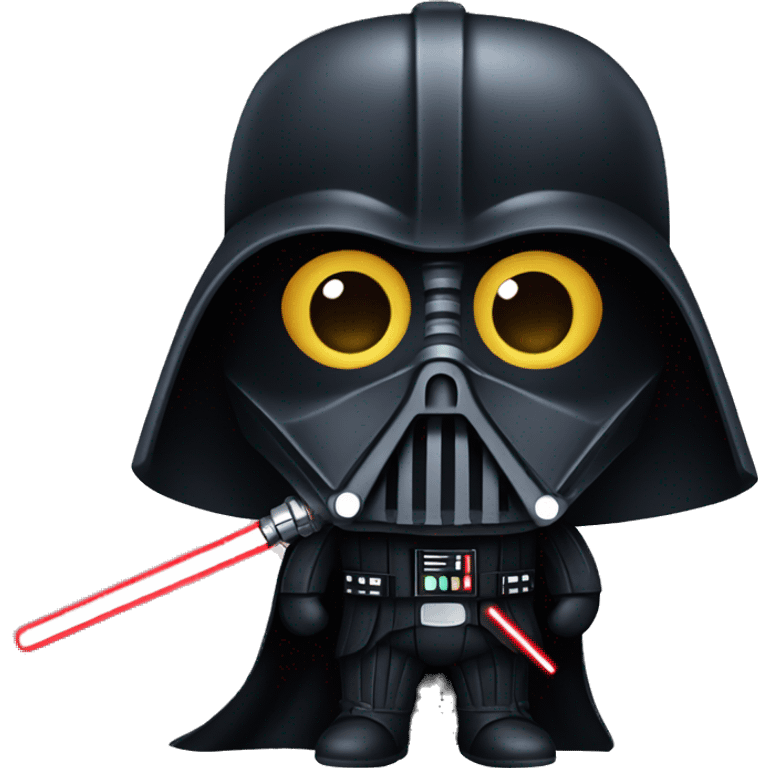 darth vader with lightsaber emoji