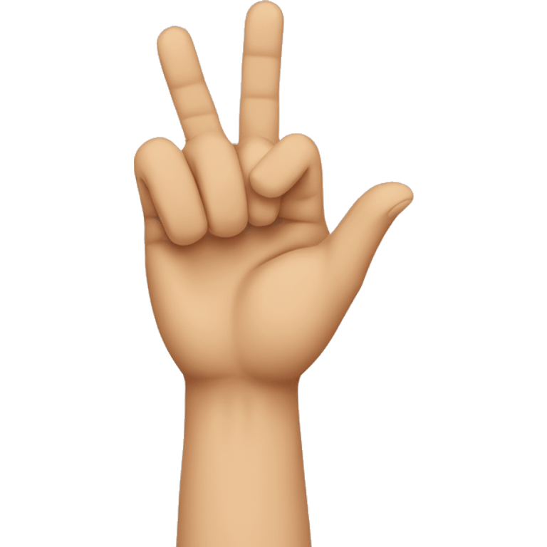 create an emoji, only show the hands no body or face, with two hands one hand is holding up 4 fingers and the fingers are pointed up. The other had is holding up four fingers but they fingers are pointing down. emoji