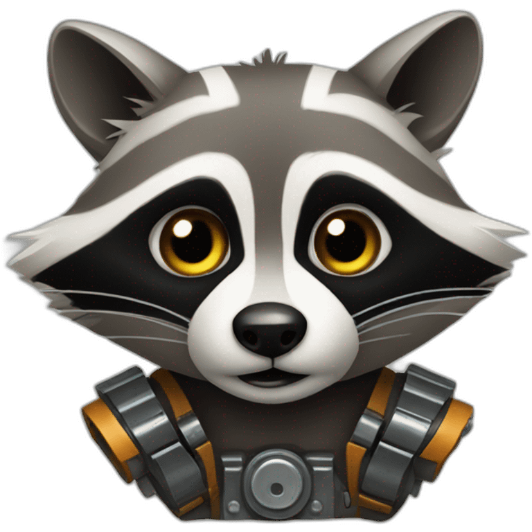 mechanical raccoon emoji