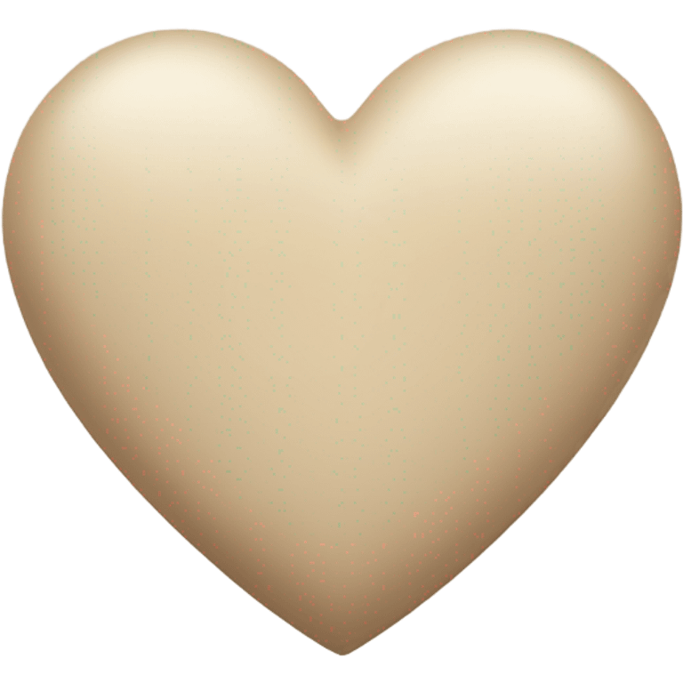 Beige heart  emoji