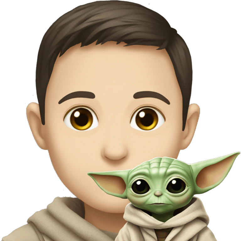 Baby Yoda with Pavel Durov emoji