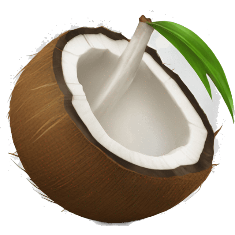 open coconut emoji