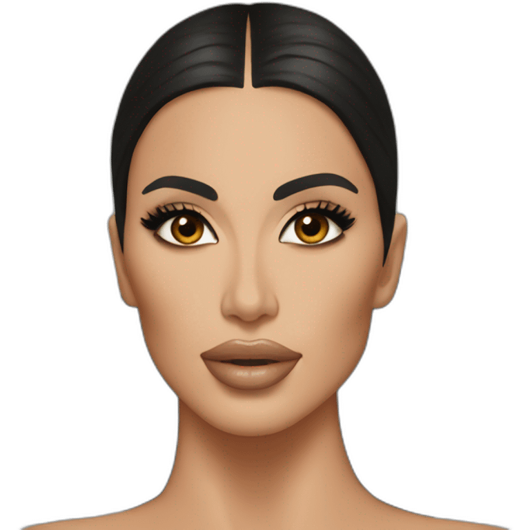 Kim kardashian solo portrait emoji