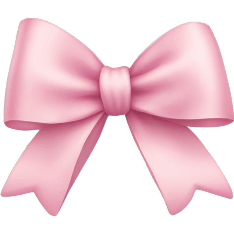 light pink ribbon bow emoji