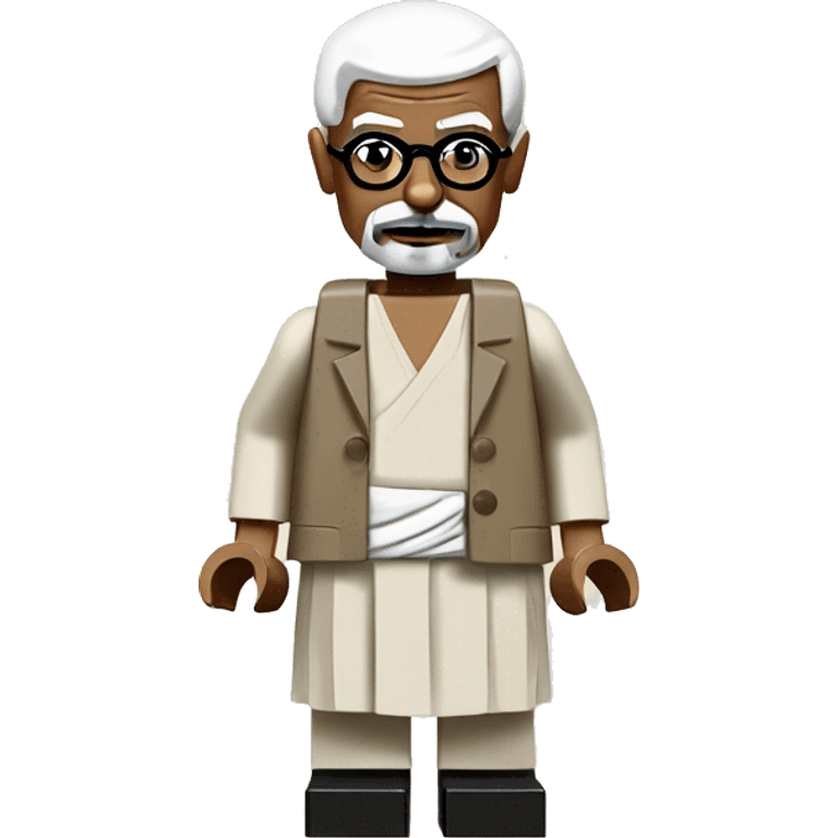 Mahatma Gandhi lego full body emoji