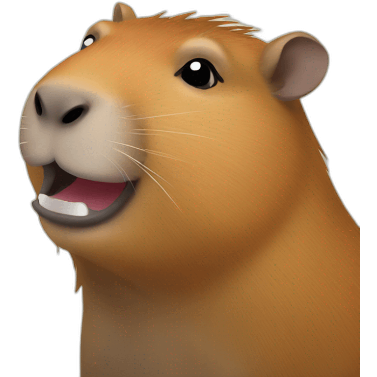 Singing capybara emoji