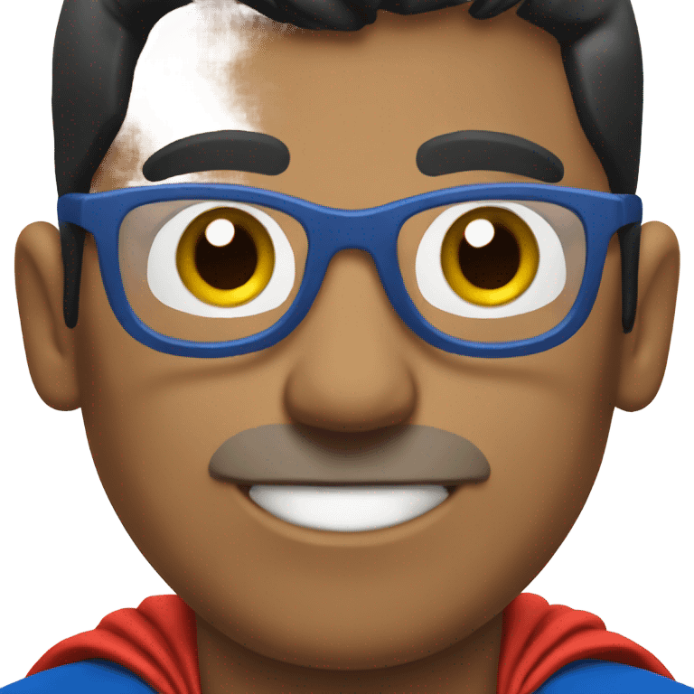 superman with glasses emoji