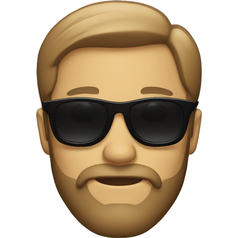 a man with a beard wearing black sunglasses emoji