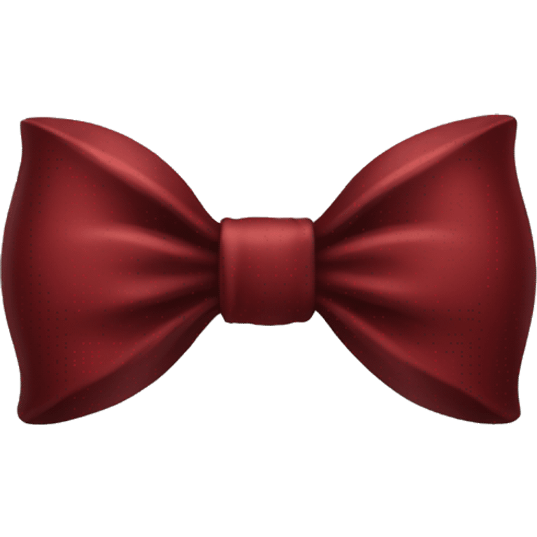 dark red bow emoji