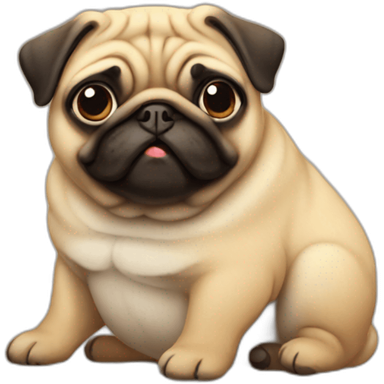 fat pug emoji