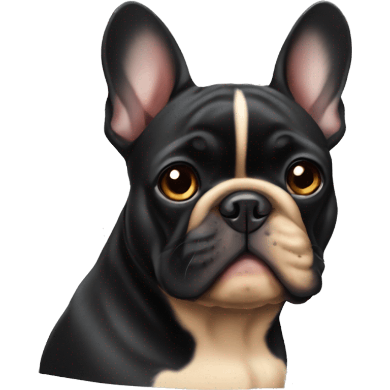 Black and tan French bulldog  emoji