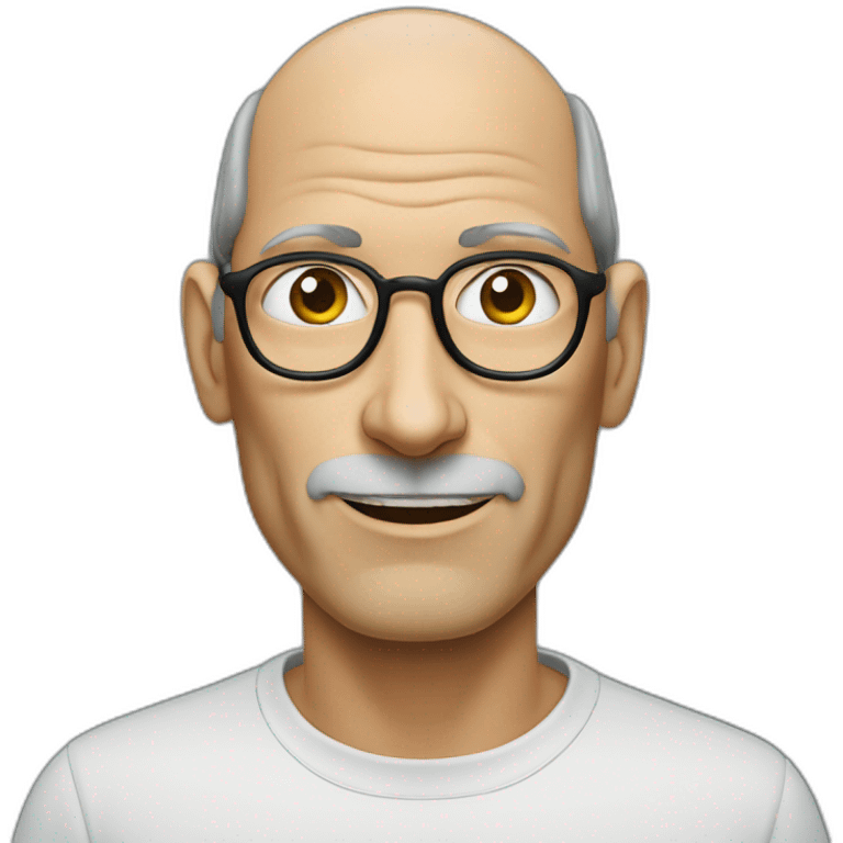 Steve Jobs sorrindo  emoji