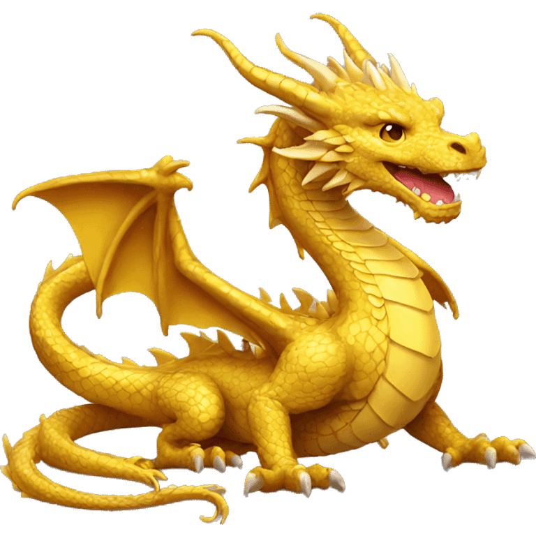 Gold dragon emoji