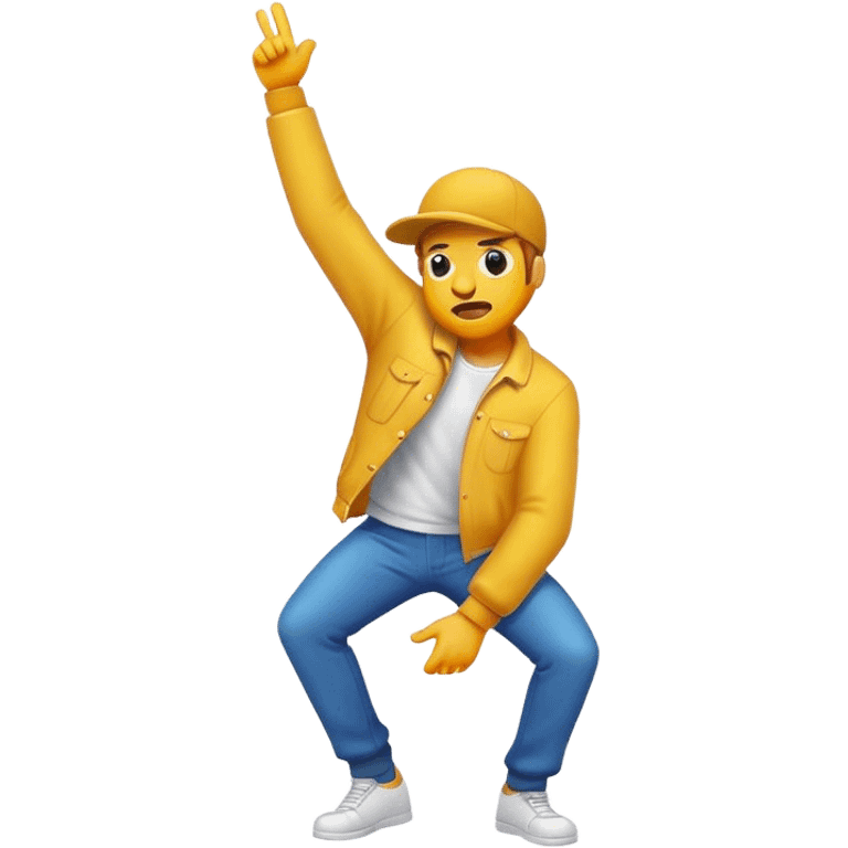 Guy dabbing emoji